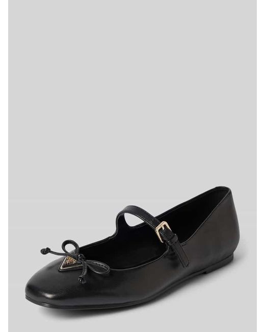 Guess Black Ballerinas mit Label-Applikation Modell 'KAYRA'