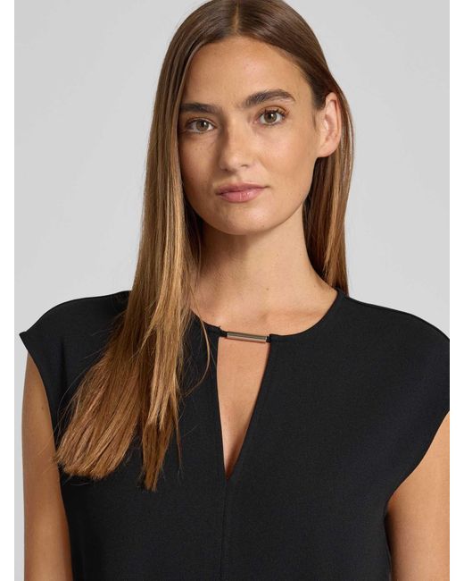 Calvin Klein Regular Fit Jumpsuit Met Druppelvormige Hals, Model 'Scuba' in het Blue