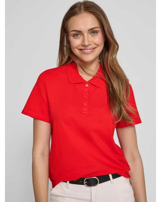 S.oliver Red Regular Fit Poloshirt aus Baumwoll-Mix