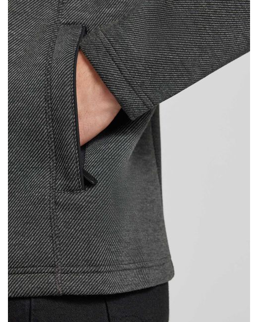 Wellensteyn Sweatjacke mit Logo-Stitching Modell 'TAMPER' in Black für Herren