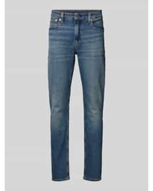 Calvin Klein Slim Fit Jeans in het Blue voor heren