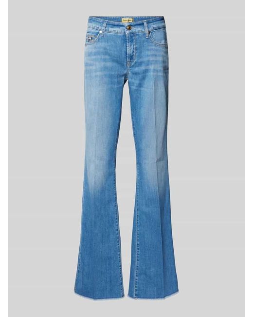 Cambio Blue Flared Jeans 5-Pocket-Design Modell 'PARIS'