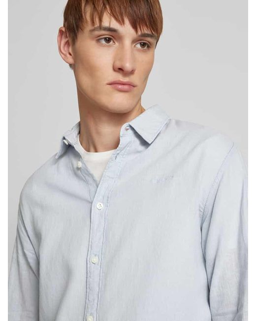 Pepe Jeans Freizeithemd Mit Knopfleiste Modell 'Arnau' in White für Herren