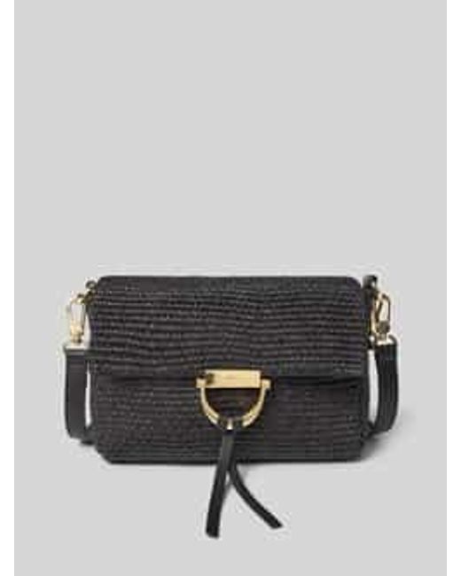 Abro⁺ Handtas Met Schouderriem, Model 'Temi Raffia' in het Gray