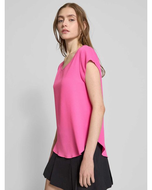 ONLY Regular Fit Blouseshirt Met Ritssluiting in het Pink