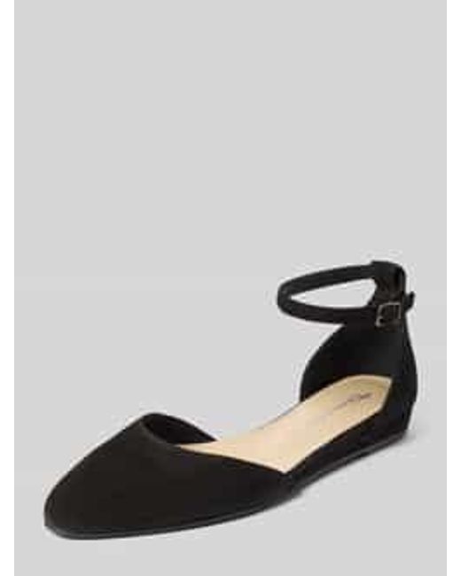 Tamaris Leren Sandalen Met Doornsluiting in het Black