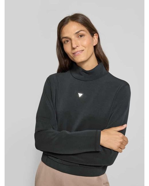 Guess Black Sweatshirt mit Stehkragen Modell 'OLYMPE'