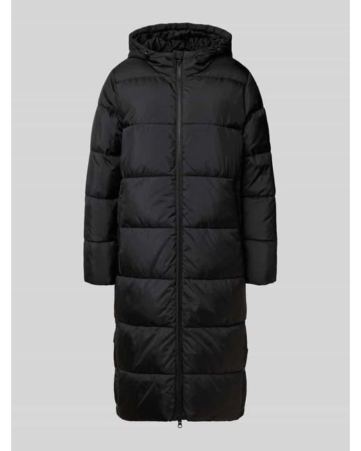 ONLY Black Regular Fit Steppmantel mit Kapuze Modell 'JENNY'