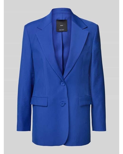 Mango Blue Blazer mit Reverskragen Modell 'PALMA'