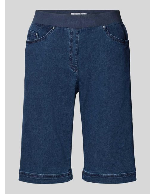 RAPHAELA by BRAX Blue Shorts mit seitlichen Eingrifftaschen Modell 'Pamina'