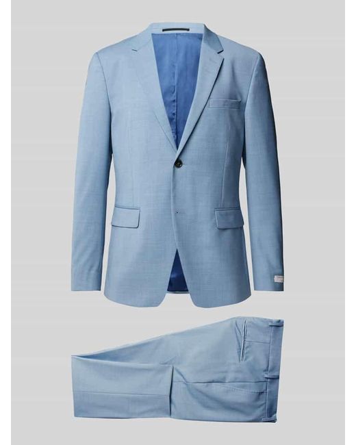 Tiger Of Sweden Anzug mit feinem Strukturmuster Modell 'S.JAMIE.' in Blue für Herren