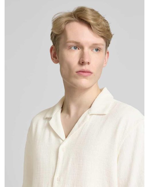 Only & Sons Freizeithemd mit Reverskragen Modell 'LATHAM' in Natural für Herren