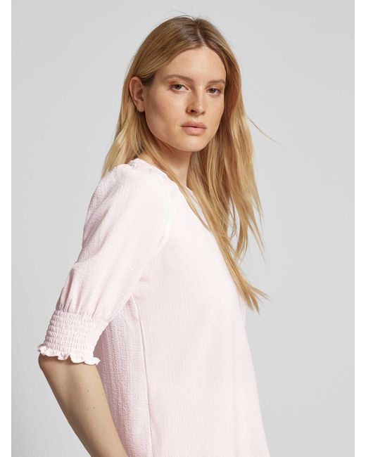 Vero Moda Pink Bluse mit Smok-Details Modell 'NINA'