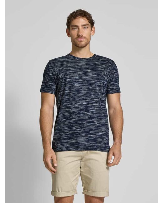 Tom Tailor Regular Fit T-Shirt aus reiner Baumwolle in Blue für Herren