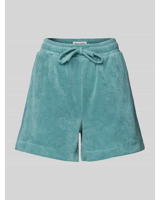 Marc O' Polo Blue Loose Fit Shorts mit elastischem Bund
