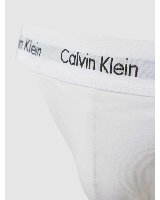 Calvin Klein Jockstrap mit elastischem Logo-Bund im 3er-Pack in White für Herren