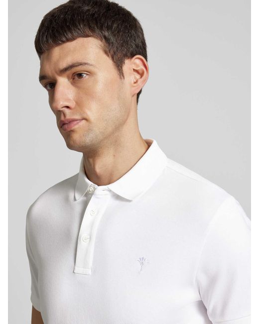Joop! Regular Fit Poloshirt Met Logostitching in het White voor heren