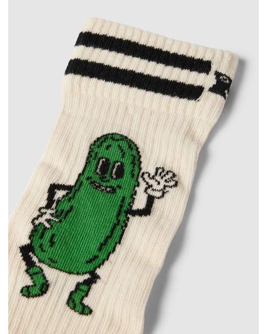 Happy Socks Socken mit Motiv-Print Modell 'Pickles' in White für Herren