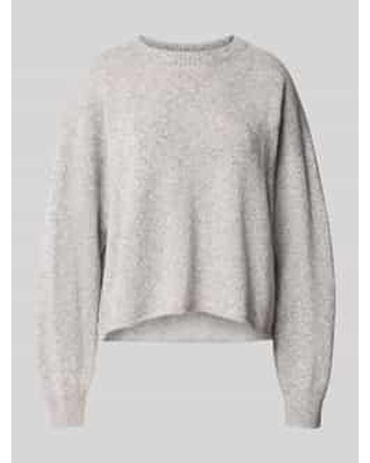 Drykorn Gebreide Pullover Met Ribboorden, Model 'Malese' in het Gray