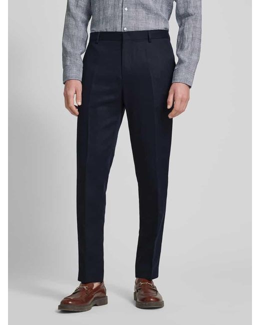 Calvin Klein Regular Fit Anzughose mit Gesäßtasche in Blue für Herren