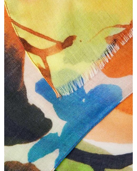 Fraas Orange Schal mit Allover-Print und dünnen verstellbaren Trägern
