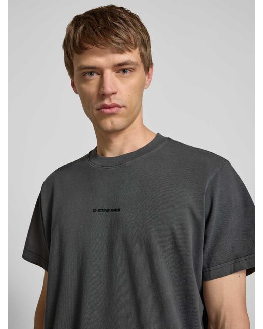 G-Star T-Shirt Met Labelpatch in het Black voor heren