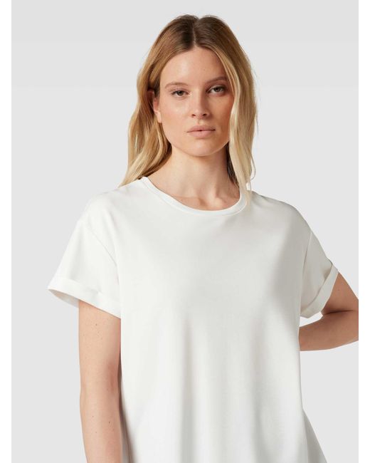 Mbym White T-Shirt mit Rundhalsausschnitt Modell 'Amana'