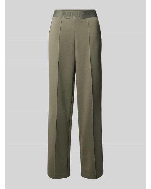 Monari Green Regular Fit Stoffhose Mit Fixierten Bügelfalten