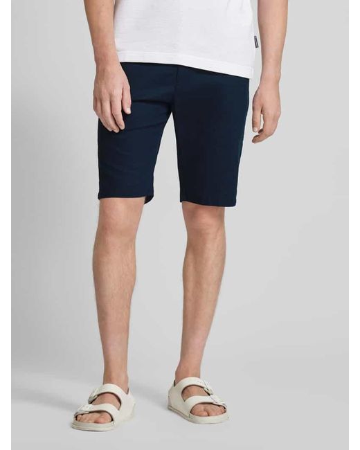 Tom Tailor Shorts mit Strukturmuster in Blue für Herren