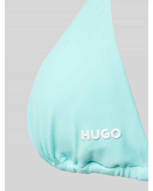 HUGO Blue Bikini-Oberteil in Triangel-Form Modell 'PURE'