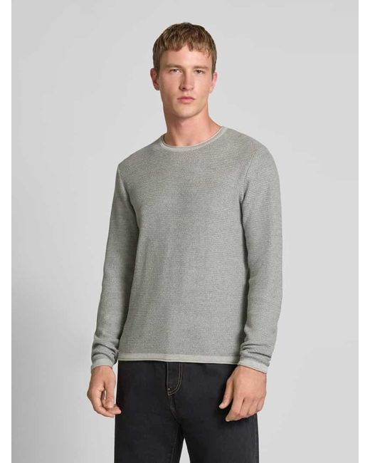 Only & Sons Regular Fit Strickpullover aus reiner Baumwolle Modell 'ERIC' in Gray für Herren