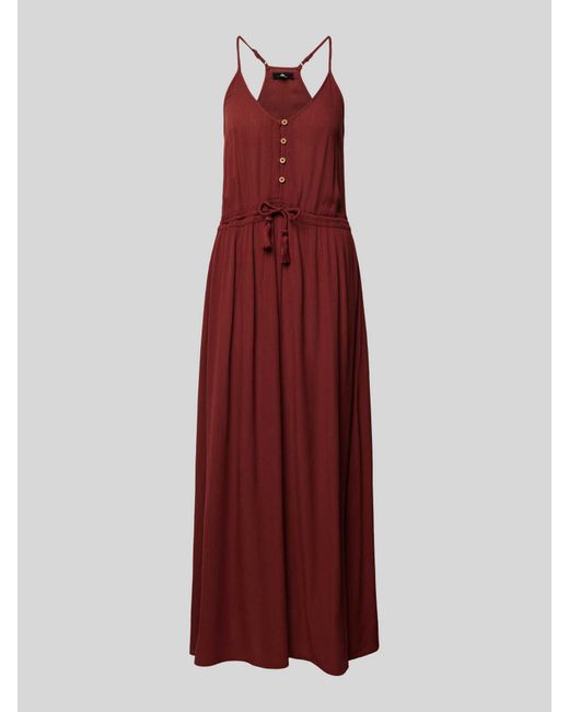Rip Curl Maxi-jurk Met Verstelbare Spaghettibandjes in het Red