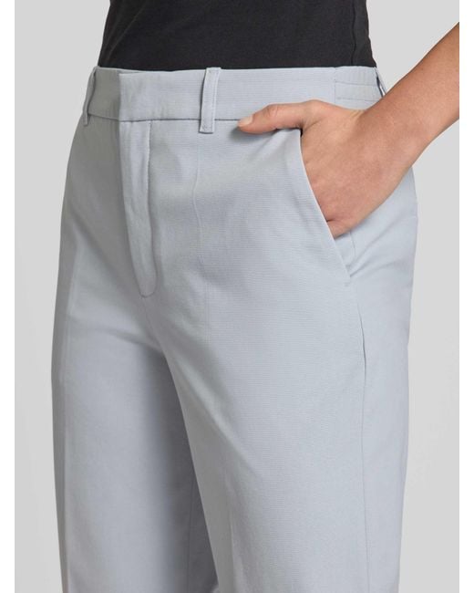 Drykorn Regular Fit Pantalon Met Persplooien in het White