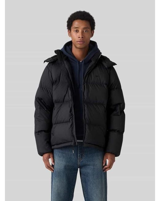 Levi's Regular Fit Steppjacke Label-Patch in Black für Herren