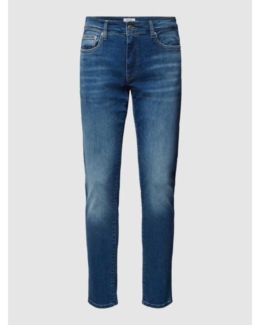 Only & Sons Slim Fit Jeans Met Labelpatch in het Blue voor heren
