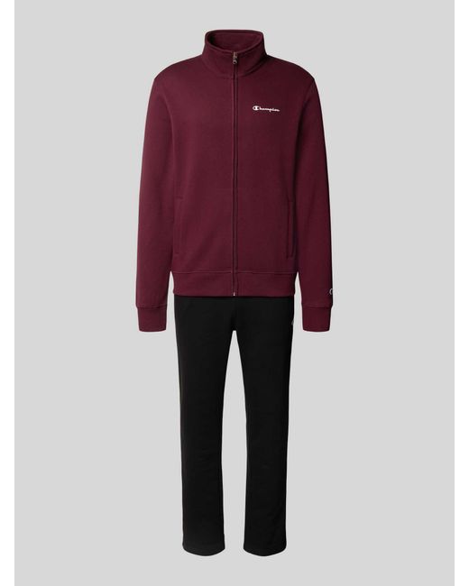 Champion Regular Fit Sweatsuit Met Logoprint in het Red voor heren