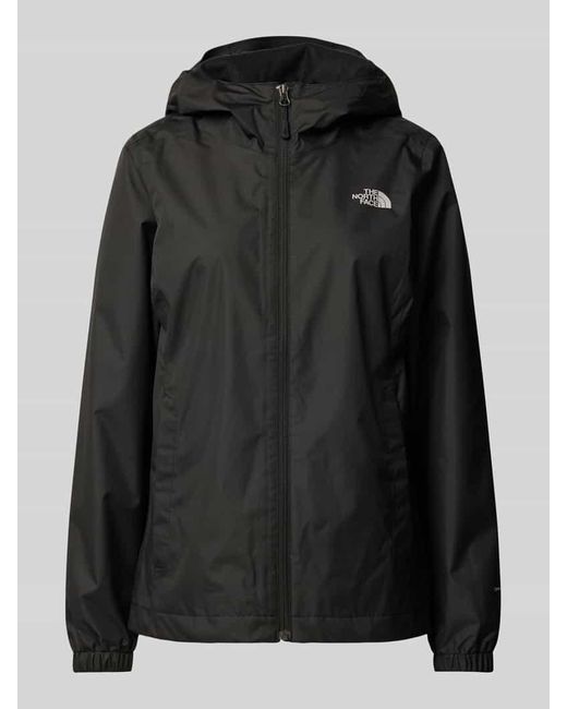 The North Face Black Jacke mit Label-Print Modell 'QUEST'