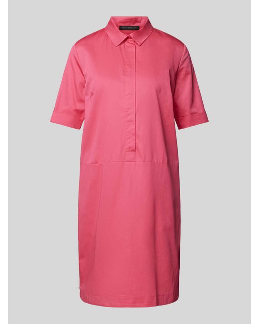 Betty Barclay Pink Knielanges Kleid mit verdeckter Knopfleiste