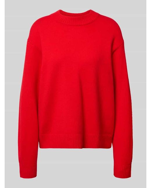 Jake*s Red Loose Fit Strickpullover aus Wolle
