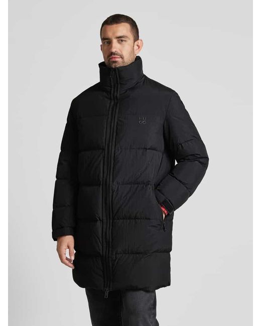 HUGO Daunenmantel Mit Stehkragen Modell 'Magnus' in Black für Herren