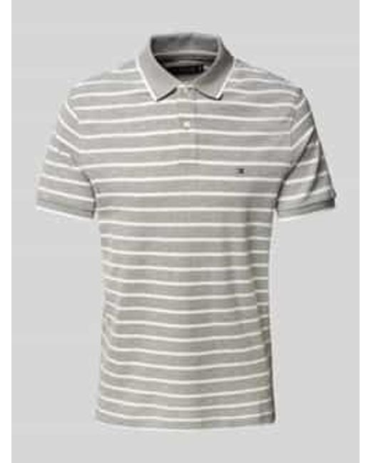 Tommy Hilfiger Regular Fit Poloshirt Van Een Mix Van Katoen En Linnen in het Gray voor heren