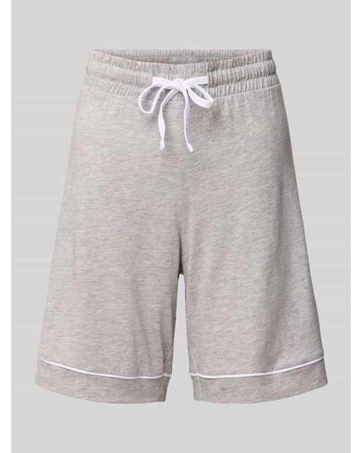Christian Berg Women Gray Pyjama-Shorts mit elastischem Bund