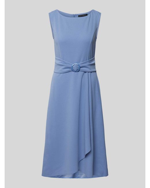 Betty Barclay Midi-jurk Met Ronde Hals in het Blue