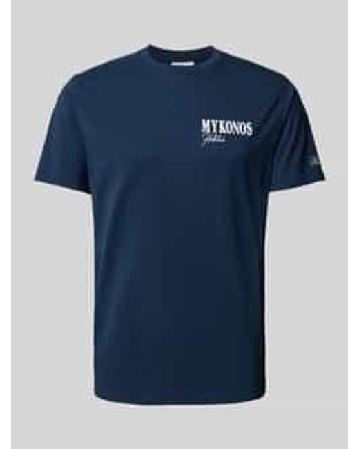 Mc2 Saint Barth T-shirt Met Statementprint in het Blue voor heren