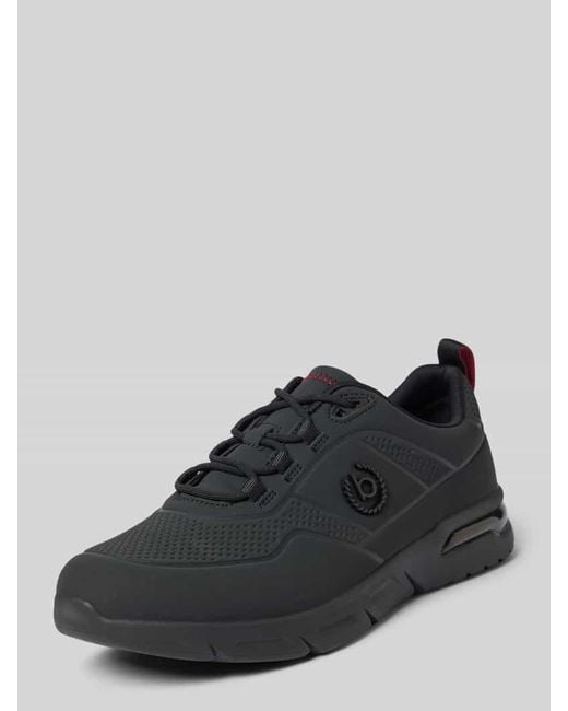Bugatti Sneaker mit Logo-Applikation Modell 'Nubola' in Black für Herren