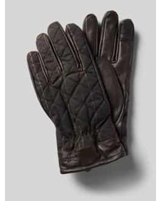 Barbour Handschoenen Van Echt Leer, Model 'Darwen' in het Black voor heren