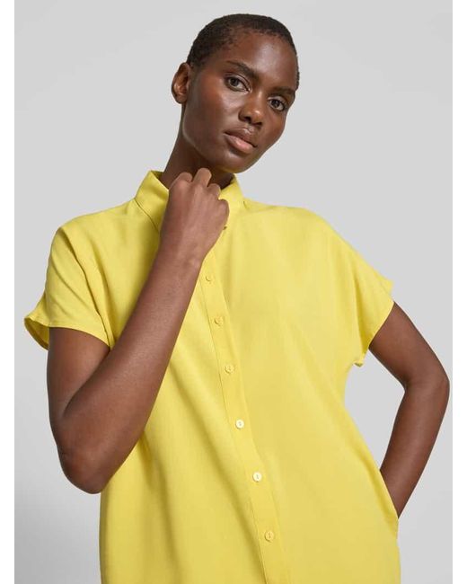 Christian Berg Women Yellow Regular Fit Hemdbluse Mit Kappärmeln