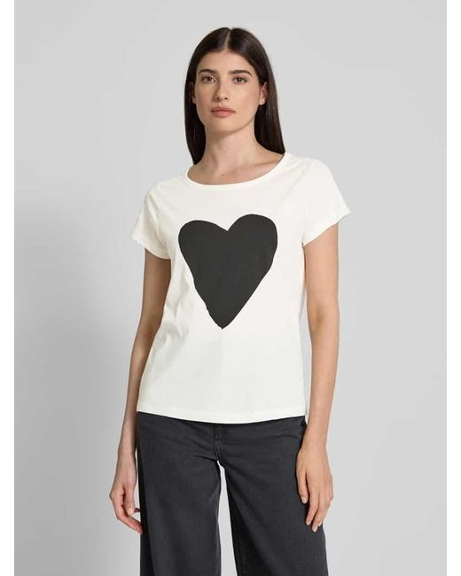 Marc O' Polo White Regular Fit T-Shirt aus reiner Baumwolle