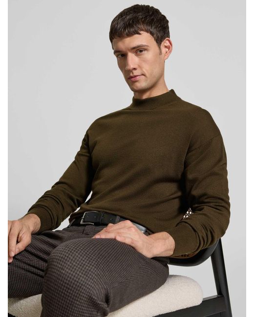 Scotch & Soda Gebreide Pullover Met Ribboorden in het Green voor heren