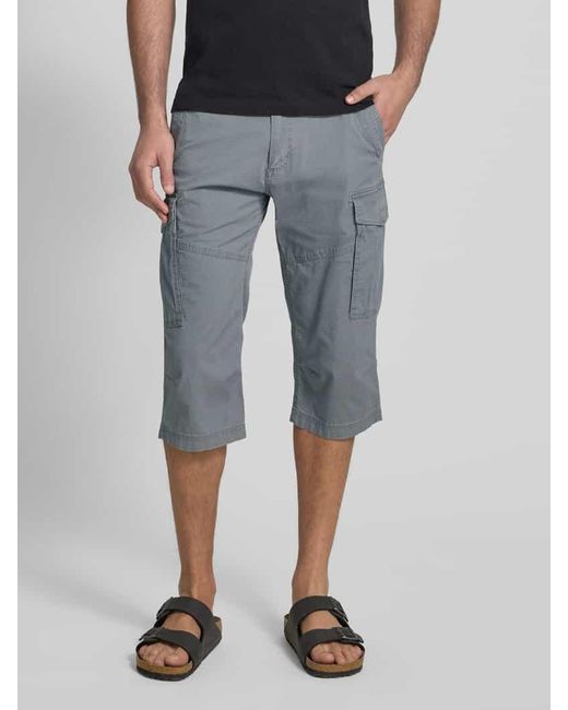 S.oliver Relaxed Fit Bermuda aus Baumwoll-Mix Modell 'FILE' in Gray für Herren